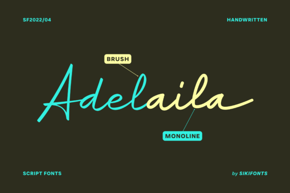 Adelaila Font: A Charming Script for Business Branding