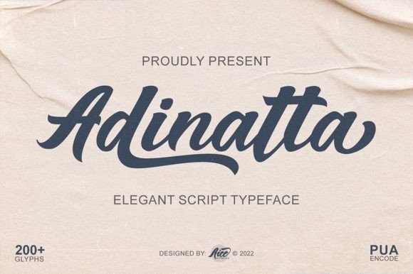 Adinatta Font: A Modern Script for Digital Branding