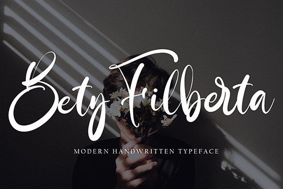 Bety Filberta: A Handwritten Font for Business Elegance