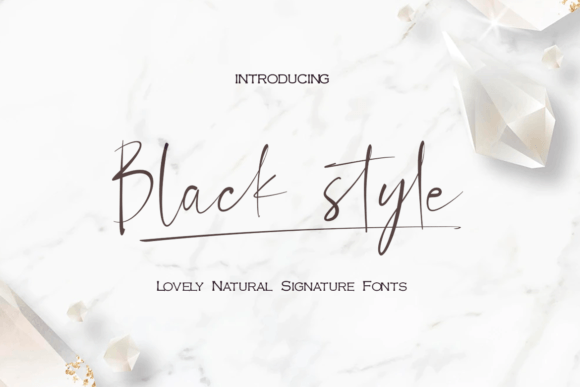 Black Style Font: Elevate Your Brand with Signature Script Typography