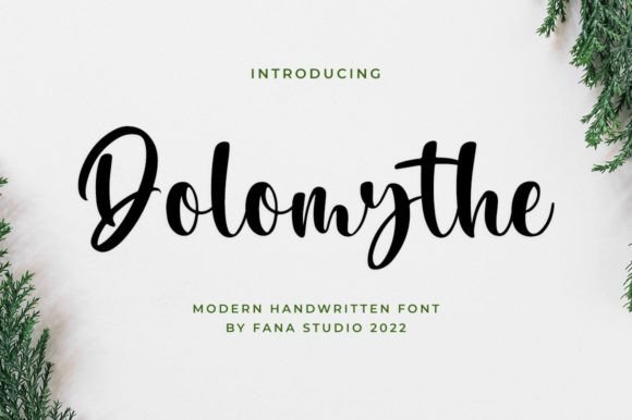 Dolomythe Script Font for Editorial Design
