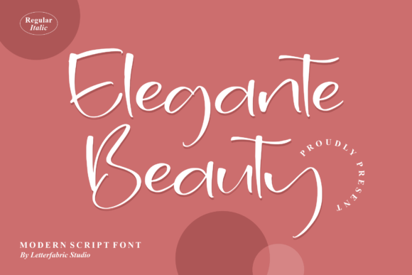 Elegante Beauty – A Modern Script Font for Campaign Design