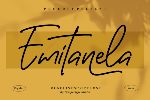 Emitanela Font: A Script Handwritten Typeface for Creative Campaigns
