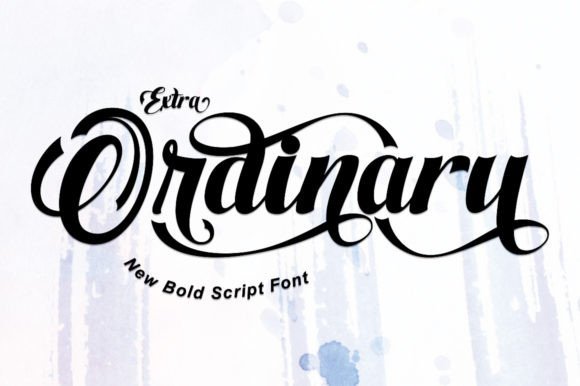 Extra Ordinary Font: A Bold Script for Creative Projects