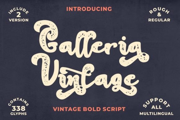 Galleria Vintage Font: Elevate Your Brand with Bold, Luxurious Typography