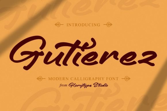 Gutierez Font: Elevate Your Brand with Modern Script Typography