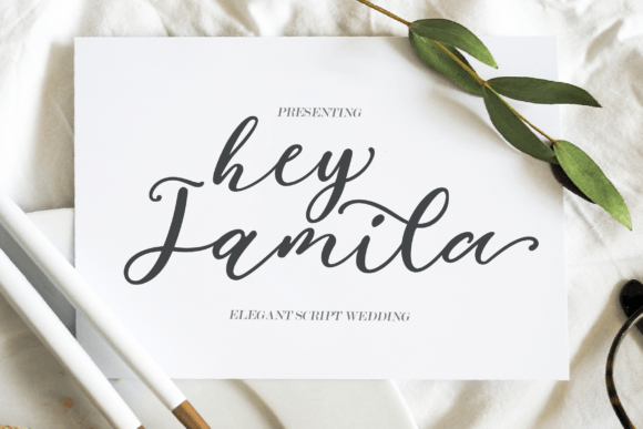 Hey Jamila Font: A Modern Script for Editorial Elegance