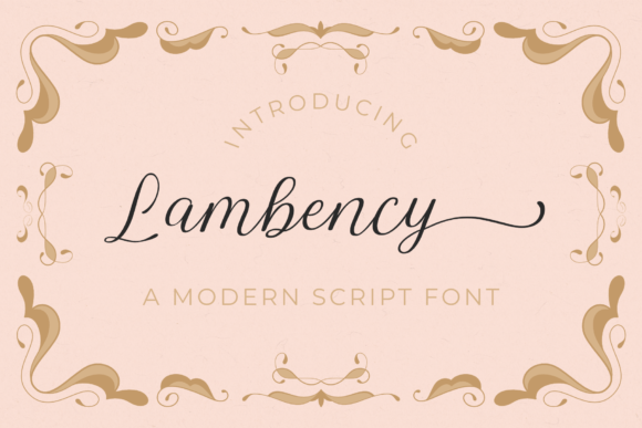 Lambency Font: Elevate Your Brand with Modern Script Typography