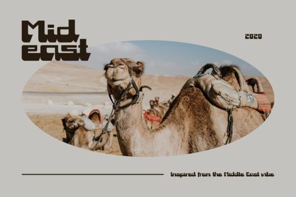 Mideast Font: A Bold Script for Handmade Creations and Branding