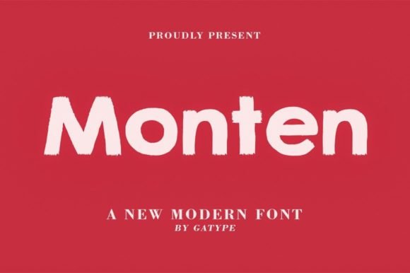Monten Font: A Bold Script for Memorable Branding