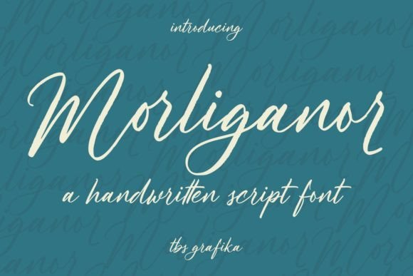 Morliganor: A Signature Script Font for Expressive Designs