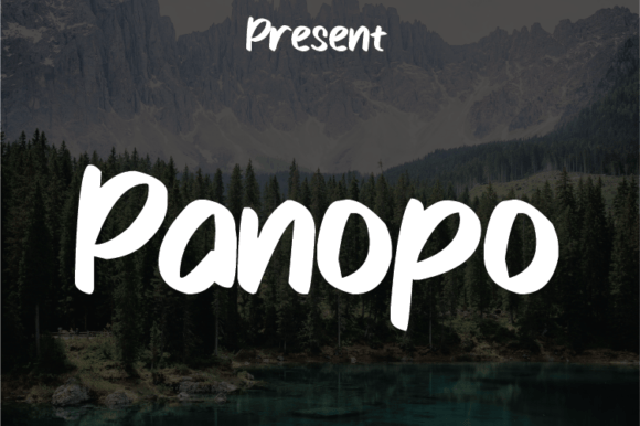 Panopo: A Modern Script Typeface for Branding Projects