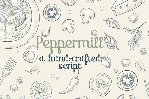 Peppermill Font: A Handwritten Script for Editorial Charm