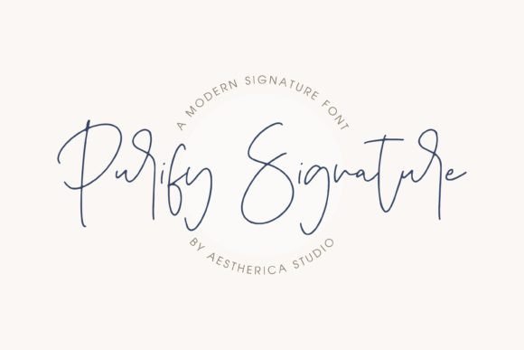 Purify Signature Font for Modern Business Branding