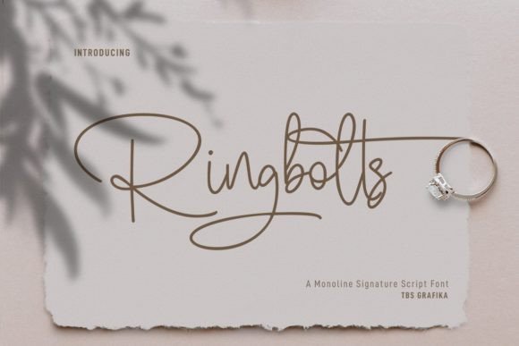 Ringbolts Font: A Script Typeface for Modern Web Design