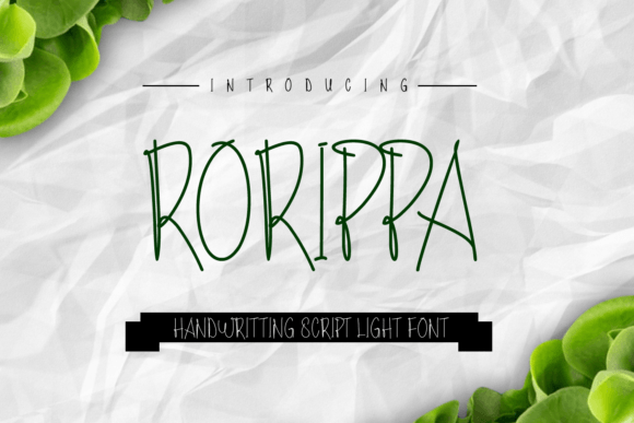 Rorippa Font: A Handwritten Script for Business Branding
