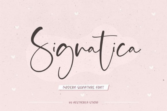 Signatica Font for Web Design and Branding Projects