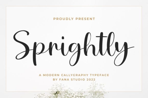 Sprightly Script Font for Modern Editorial Design