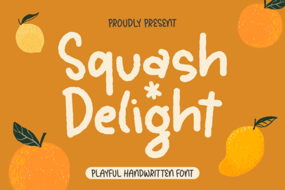 Squash Delight – A Playful Handwritten Font for Creative Makers