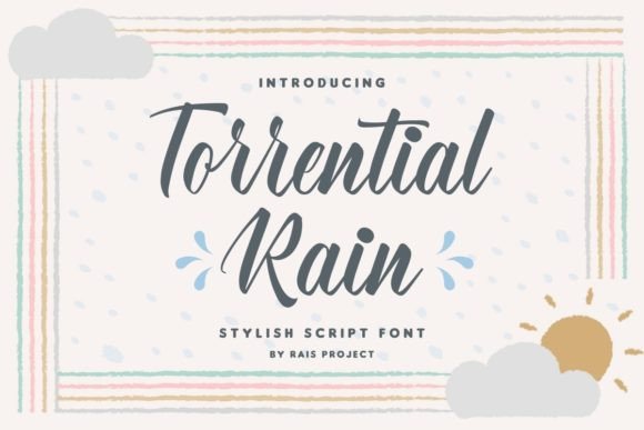 Torrential Rain Font for Professional and Elegant Branding
