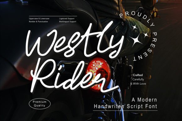 Westly Rider Font: A Modern Script for Creative Makers