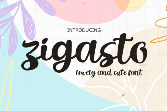 Zigasto Font for Vintage-Inspired Craft Creations